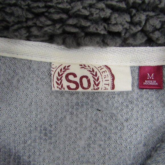 Sherpa | Quarter Zip | Fleece | Women's | SO | Warm | M | Grey - Picture 2 of 3